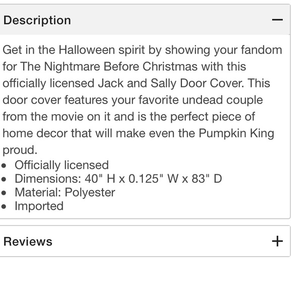 Nightmare Before Christmas ( Reusable) Door Cover - Picture 3 of 3